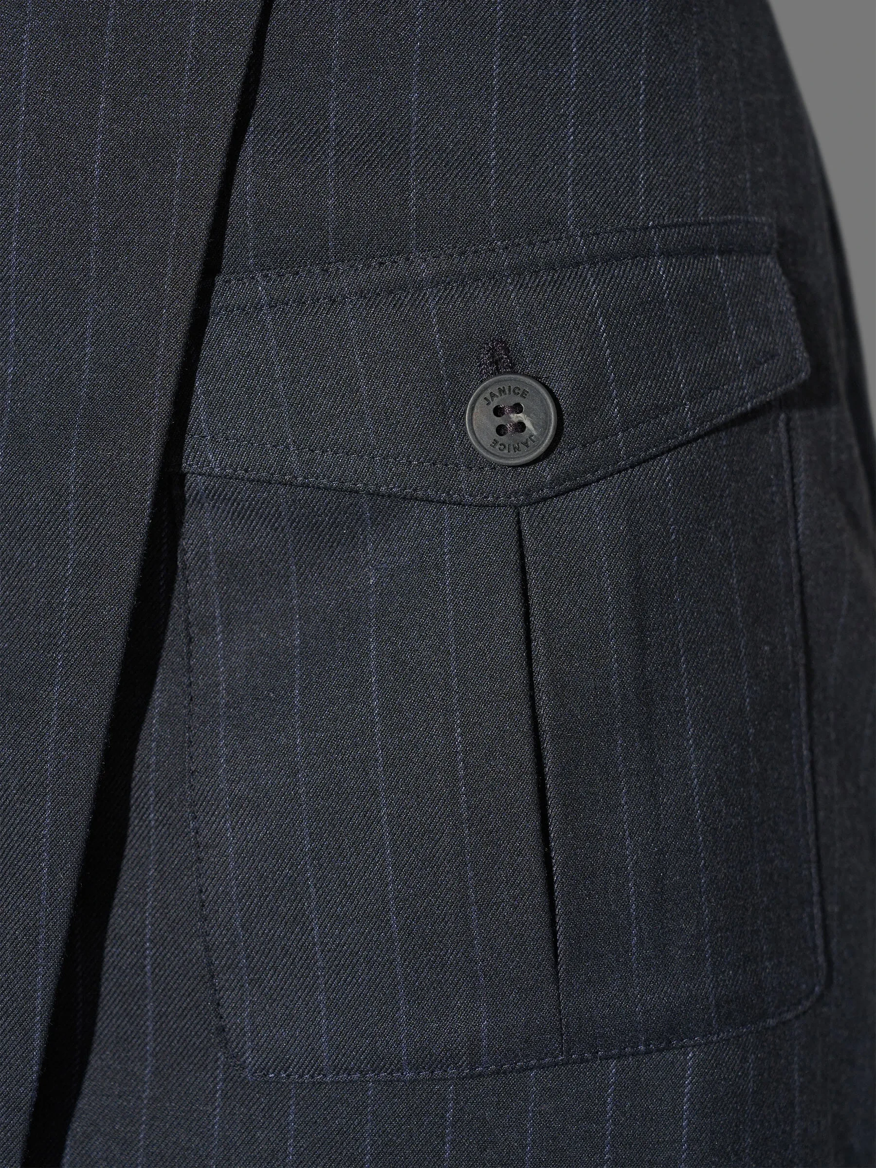 Blazer Dames Blauw Krijtstreep Martin