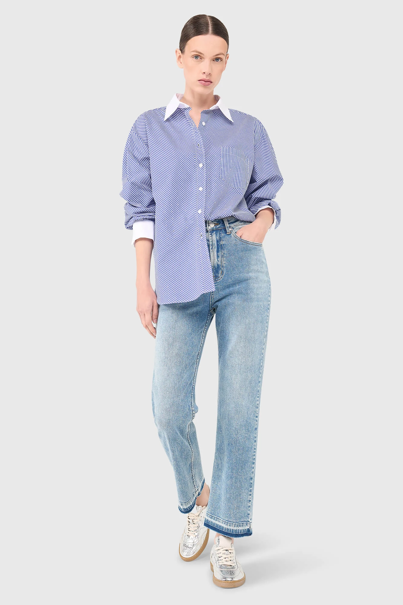 Kygo Blouse Streep Strass